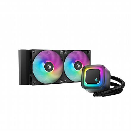 Water Cooler DeepCool LE 240 V2 RGB 240mm - (AMD / INTEL) - TDP 280W - Preto - R-LE240-BKAMMC-G-2