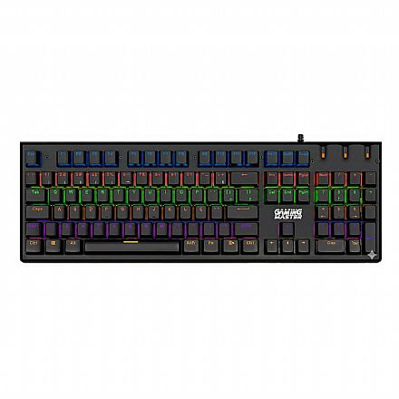 Teclado Mecânico Gamer K-Mex Dracarys KDGB - ABNT2 - RGB - Switch Blue - Preto - KGDB28U0001CB0X