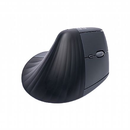 Mouse Ergonômico Vertical sem Fio Multilaser MS17 - 1600dpi - 2.4GHz - Preto Mouse Ergonômico Vertical sem Fio Multilaser MS17 - 1600dpi - 2.4GHz - Preto