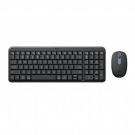 Kit Teclado e Mouse sem Fio Logitech Combo MK250 - ABNT2 - 1.000dpi - Bluetooth - 920-013516