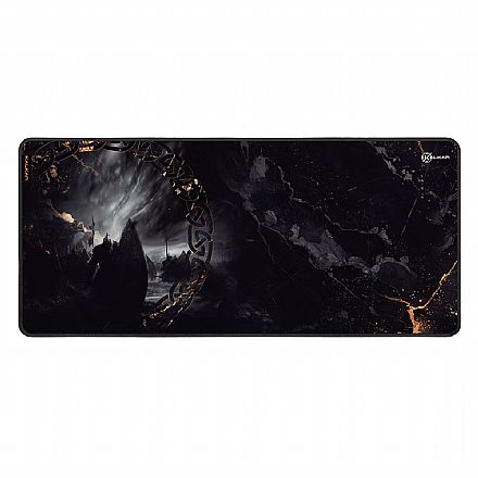 Mousepad Kalkan Ember - Extra Grande 900 x 400 x 4 mm - Preto - KLK00062