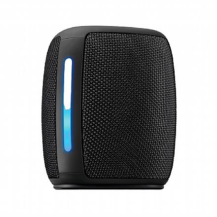 Caixa de Som Bluetooth Aiwa SP-03-B - 15W RMS - Bateria para até 12 horas - Resistente a Respingos - Iluminação RGB - Preto