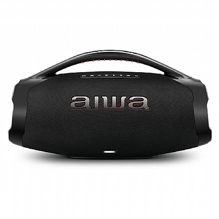 Caixa de Som Bluetooth Aiwa BBS-01-B - TWS - 200W RMS - Bateria para até 30 Horas - Resistente a Água - Preto