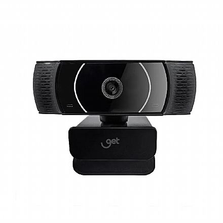 Webcam Get Pro 2K - Quad HD 1440P - 30FPS - 5MP - com Microfone - USB - Preto - 69835