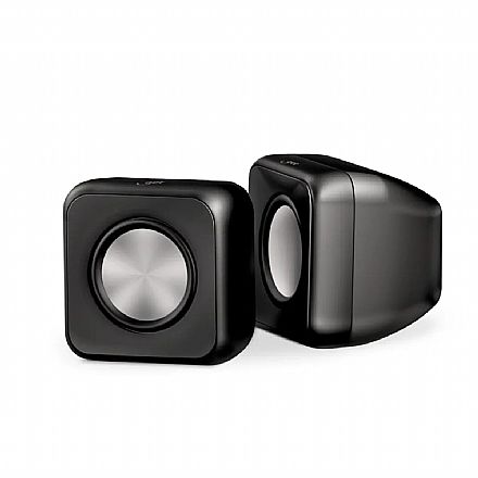 Caixa de Som 2.0 Get Music - 6W RMS - Conector P2 - 72751