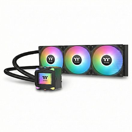Water Cooler Thermaltake LA 360 AIO (AMD / Intel) - 360mm - Daisy-Chain - ARGB - TDP 360W - Preto - CL-W459-PL12SW-A