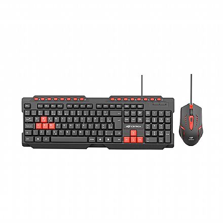 Kit Teclado e Mouse Gamer C3Tech Gaming - ABNT2 -1200dpi - GK-20BKV2 Kit Teclado e Mouse Gamer C3Tech Gaming - ABNT2 -1200dpi - GK-20BKV2