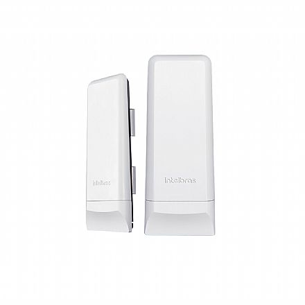 CPE Intelbras Wom 5A MIMO - Kit conexão sem fio para CFTV IP - 2 unidades - 5 GHz - Antena 16 dBi SiSo - 4750090