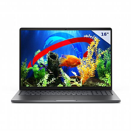 Notebook Dell Pro 16 PC16250 - Intel Core I5 1345U, RAM 16GB, SSD 256GB, Tela 16" Full HD+, Absolute Resilience Premium, Windows 11 Professional - Preto - Outlet