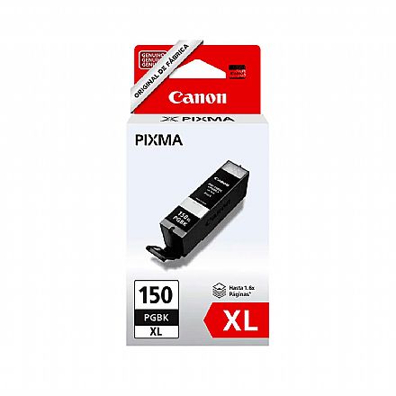 Cartucho Canon Preto - PGI-150 XL - para Impressoras iP7210 / iP8710 / iX6810 / MG5410 / MG5510 / MG5610 Cartucho Canon Preto - PGI-150 XL - para Impressoras iP7210 / iP8710 / iX6810 / MG5410 / MG5510 / MG5610
