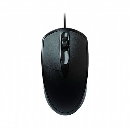 Mouse USB K-Mex MO-E433 - 1000dpi - Ergonômico - Preto
