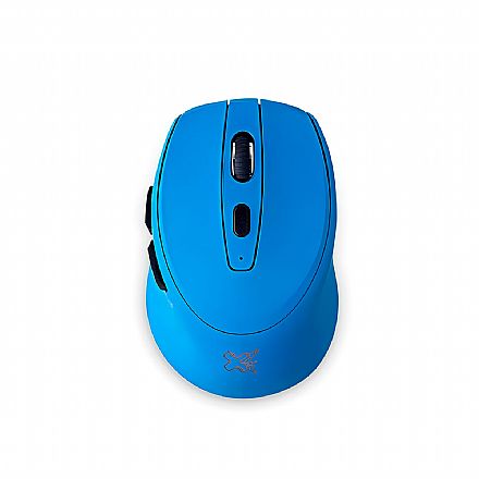 Mouse sem Fio Maxprint Oriente - USB - 2.4 GHz - 1600dpi - Azul - 60000110