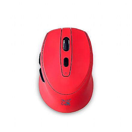 Mouse sem Fio Maxprint Oriente - USB - 2.4 GHz - 1600dpi - Vermelho - 60000109