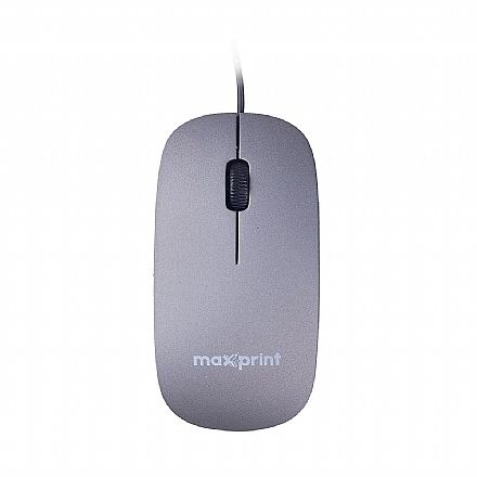 Mouse USB Maxprint Surface Slim - 1200dpi - Cinza - 60000160