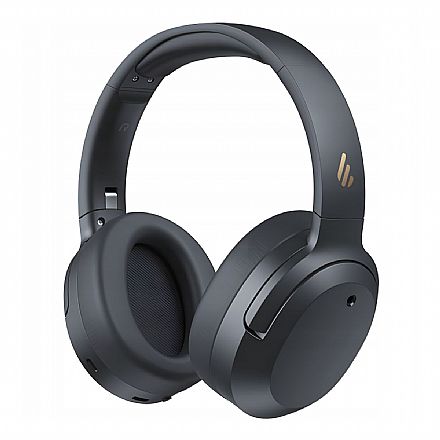 Fone de Ouvido Bluetooth Edifier W820NB Plus V25 - Até 88h de Bateria - Cancelamento de Ruído ANC - Cinza Escuro
