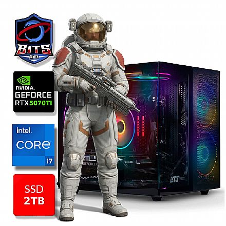 PC Gamer Bits 2026 - Intel i7 12700F, 64GB, SSD 2TB NVMe, Vídeo GeForce RTX 5070TI 16GB - Windows 11 Professional