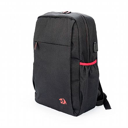 Mochila Redragon Heracles - para Notebook - Extensão USB - Preta - GB-82