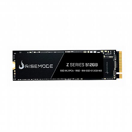 SSD M.2 512GB Rise Mode Z Series - NVMe - Leitura 3.100MB/s - Gravação 1.800MB/s - RM-SSD-512GB-M2