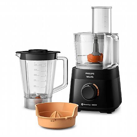 MultiProcessador de Alimentos Philips Walita Serie 3000 - 127V - 600W - Liquidificador, Processador e Espremedor - RI7300/93