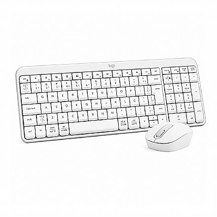 Kit Teclado e Mouse sem Fio Logitech MK250 - Bluetooth - Teclas Silenciosas - 1000dpi - Branco - 920-013517
