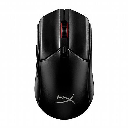 Mouse Gamer sem Fio HyperX Pulsefire Haste 2 Core - 2.4GHz e Bluetooth - 12.000dpi - Sensor HyperX Core - 6 Botões - RGB - Preto - 8R2E6AA