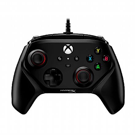 Controle HyperX Clutch Gladiator - Licenciado Xbox - Motores de Vibração Dupla - Travas de Gatilho - Compatível com Xbox e PC - Preto - 6L366AA Controle HyperX Clutch Gladiator - Licenciado Xbox - Motores de Vibração Dupla - Travas de Gatilho - Compatível com Xbox e PC - Preto - 6L366AA