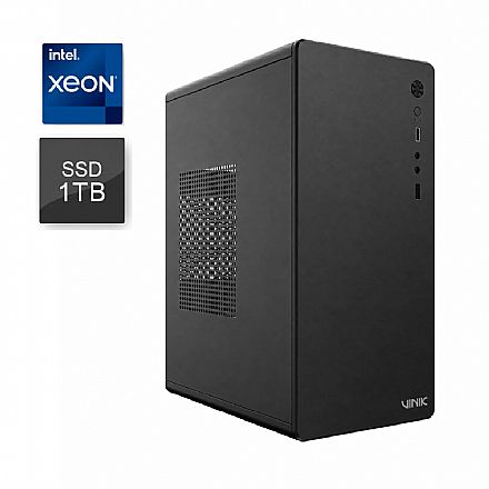 Servidor AlphaBit Ironforge - Intel® Xeon E-2124, RAM 32GB ECC, SSD 1TB NVMe, HD 4TB, Fonte 850W Plus Gold