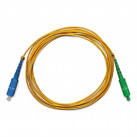 Cordão Óptico Monomodo SC/UPC para SC/APC - 2mm - 3 metros - Intelbras XFC 12
