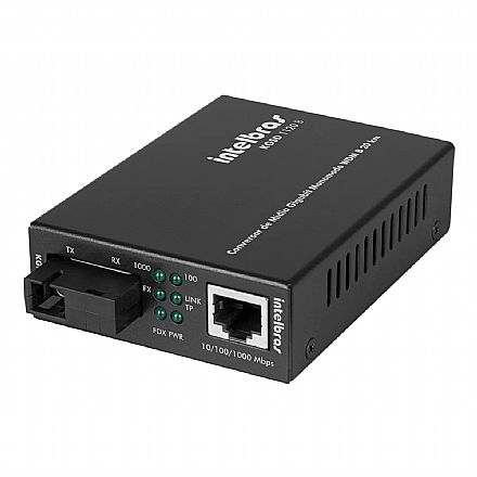 Conversor de Mídia Intelbras KGSD 1120B - Gigabit Monomodo - 20km - WDM Conversor de Mídia Intelbras KGSD 1120B - Gigabit Monomodo - 20km - WDM