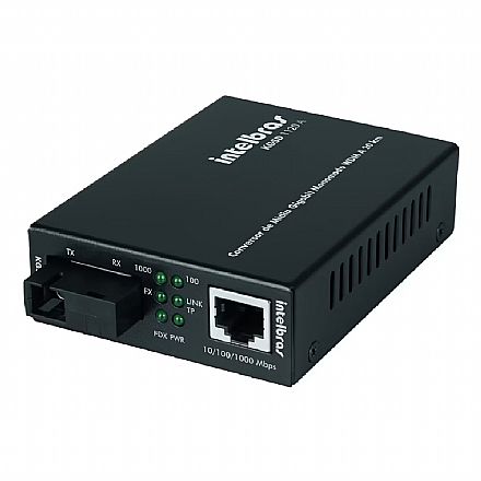 Conversor de Mídia Intelbras KGSD 1120A - Gigabit Monomodo - 20km - WDM Conversor de Mídia Intelbras KGSD 1120A - Gigabit Monomodo - 20km - WDM