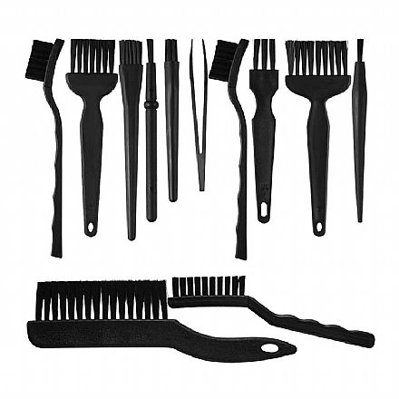 Kit de Limpeza 12 Peças - Escovas Antiestáticas e Limpador de Teclado