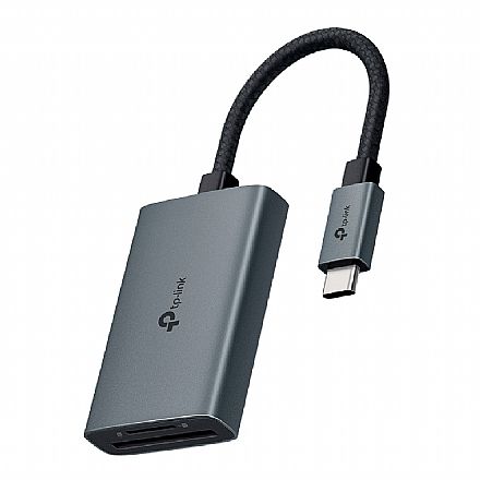 Leitor de Cartão TP-Link USB-C para SD e Micro SD - UHS-II 312MB/s - Suporta 2TB - Alumínio - UA440C