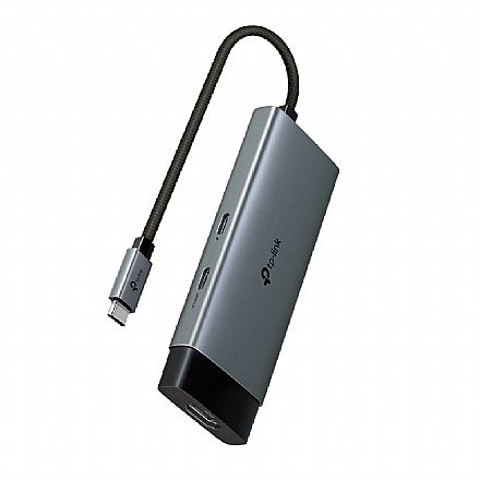 Adaptador Conversor USB-C para HDMI 4K - 2 Portas USB - Leitor de Cartão - USB-C PD - TP-Link UH5020C