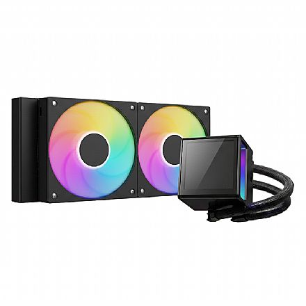 Water Cooler Gamdias Chione (AMD / Intel) - RGB - Display de Temperatura - Preto - P5-240