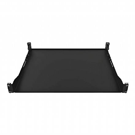 Bandeja para Rack 19" - 1U 400mm - Preta - Intelbras BF1U 400-V3