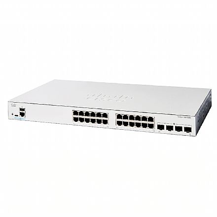 Switch 24 Portas Cisco Catalyst C1200 - Gerenciável - 24 portas Gigabit + 4 portas SFP - Layer 2 - C1200-24T-4G Switch 24 Portas Cisco Catalyst C1200 - Gerenciável - 24 portas Gigabit + 4 portas SFP - Layer 2 - C1200-24T-4G