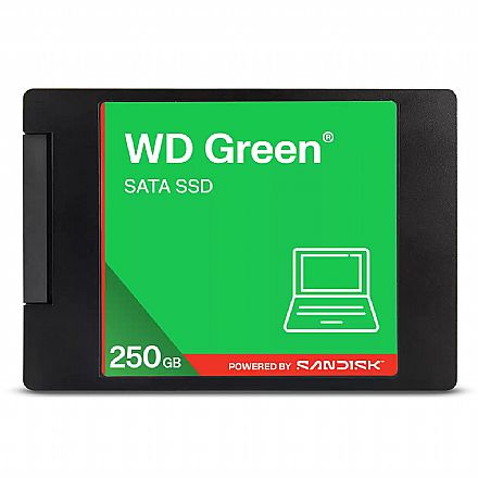 SSD 250GB Western Digital Green - SATA III - Leitura 545MB/s - WDS250G5G0A