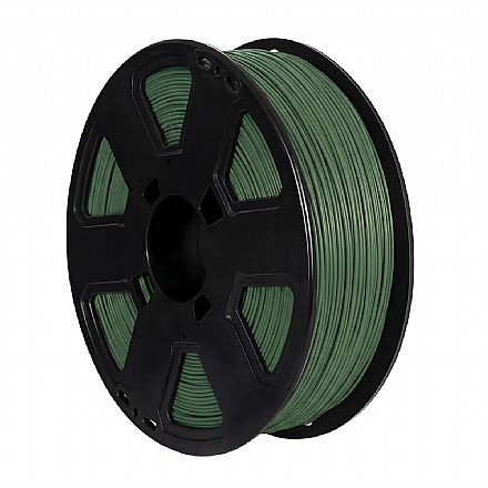 Filamento Para Impressora 3D - ABS Premium Verde Militar - 1Kg - 1,75mm - 3D Fila ABS311753
