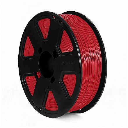 Filamento Para Impressora 3D - ABS Premium Vermelho Aranha - 1Kg - 1,75mm - 3D Fila ABS161753