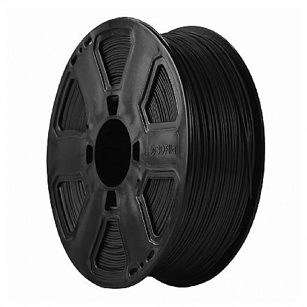 Filamento Para Impressora 3D - ABS MG 94 Preto - 1Kg - 1,75mm - 3D Fila ABSM11753 Filamento Para Impressora 3D - ABS MG 94 Preto - 1Kg - 1,75mm - 3D Fila ABSM11753