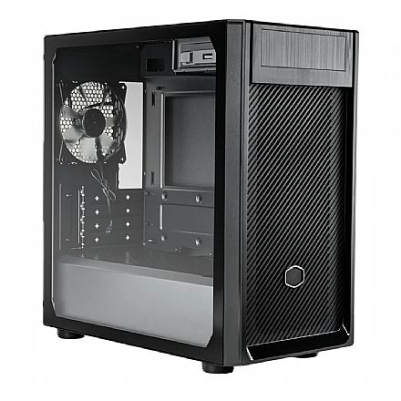 Gabinete Cooler Master Elite 300 - Lateral de Vidro Temperado - Fan 120mm - Mini-Tower - Preto - E300-KG5N-S00