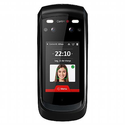 Controle de Acesso Facial Control iD iDFace Pro - 10.000 Faces - 125KHz - Interfone SIP - IP65 - IDFACEPRO/FP/A