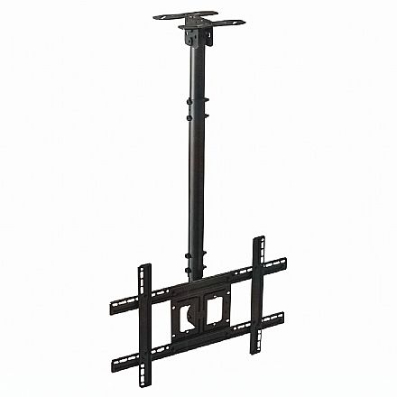Suporte de Teto para TV 37" a 75" - Suporta até 50kg - Padrão VESA - Preto - Aquário SAV-6000
