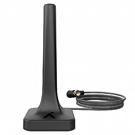 Antena para TV Digital Aquário DTV-200 - Uso Interno - HDTV/UHF/VHF/FM