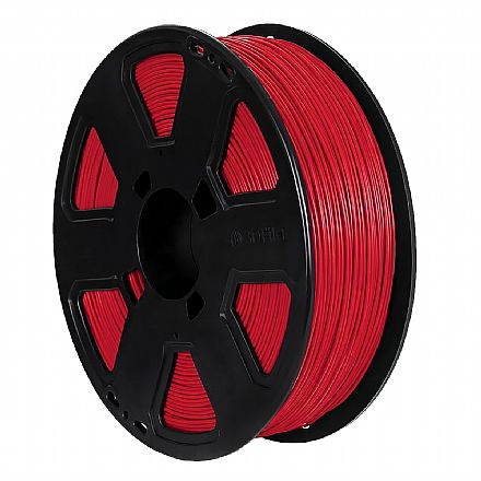 Filamento para Impressora 3D - PLA - Silk Vermelho - 1Kg - 1,75mm - 3D Fila PLS011753