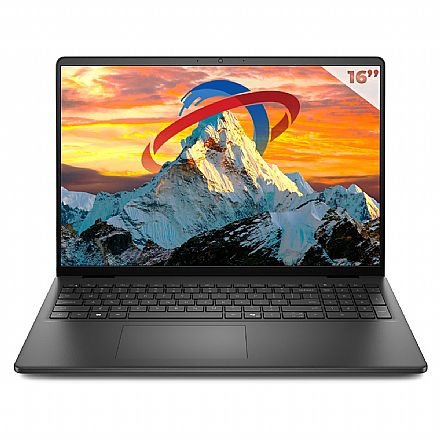 Notebook Dell 16 DC16250 - Intel Core 7 150U, RAM 16GB, SSD 512GB, Tela 16" Full HD+, Windows 11 - Preto - Outlet
