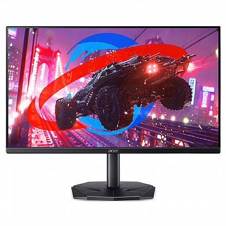Monitor Gamer 23.8" Acer Nitro KG240Y W3BIIP - Full HD IPS - 240Hz 1ms - FreeSync Premium - 99% sRGB - HDMI/DisplayPort - UM.QX0AA.307