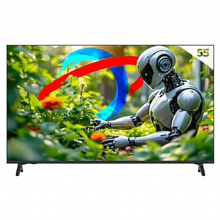 TV 55" LG 55QNED73 - Smart TV - QNED 4K Ultra HD - WebOS 25 - HDR 10 - Wi-Fi e Bluetooth - HDMI/USB - 55QNED73ASA