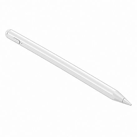Caneta Stylus Bright Plus - Universal - Bateria Recarregável - USB-C - Branca - CN002