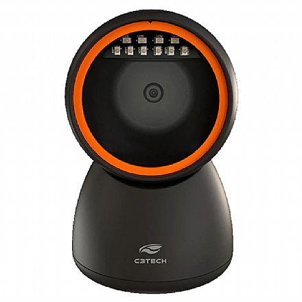 Leitor de Código de Barras e QR Code C3Tech LB-D2100 - Fixo de Mesa Apresentação, USB 1D/2D, Lê Boletos, NFe e Telas Digitais - Preto